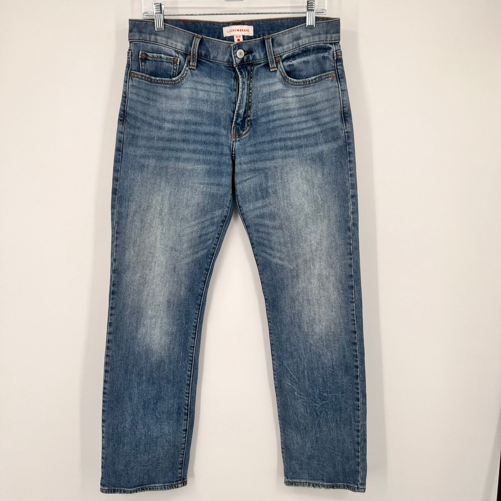 Lucky Brand 363 Vintage Straight Jeans Mens 32x30 Medium Wash Blue Denim